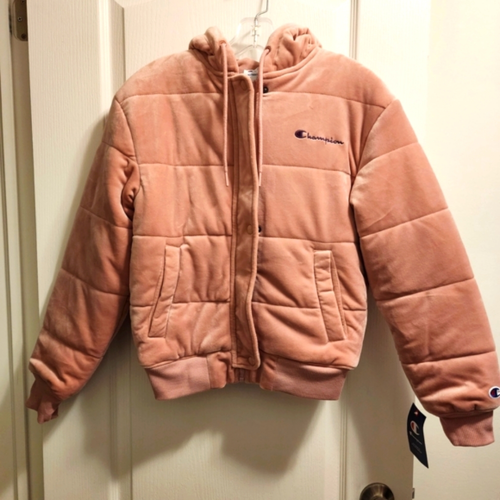 Champion Blush Quilted Hoodie